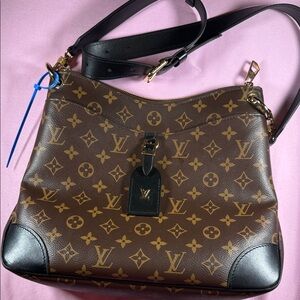 Louis Vuitton Odeon Monogram Brown and Black Shoulder Bag